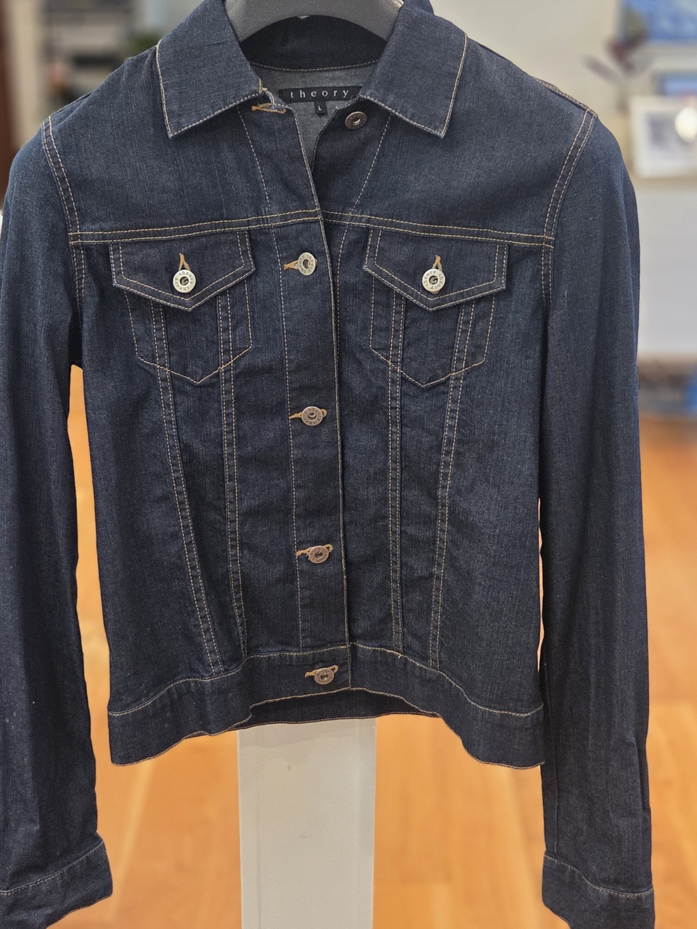 Theory Dark Blue Denim Jacket